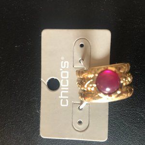 Chicos Lena Pink Ring Size 8